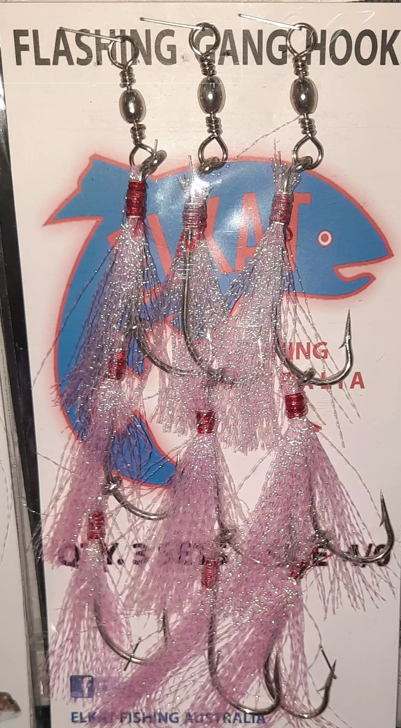 Elkat STD Flasher Dressed Pre Ganged Hook Sets 4/0 2 Elkat STD Flasher Dressed Pre Ganged Hook Sets 4/0 - Image 2