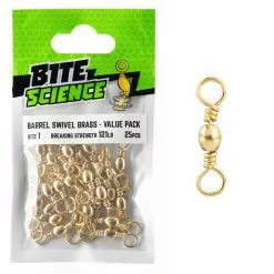 Bite Science Brass Barrel Swivel Mega Value Pack