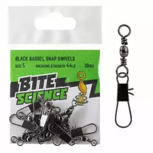 Bite Science Black Barrel Snap Swivel Value Pack 4 Bite Science Black Barrel Snap Swivel Value Pack - Image 4