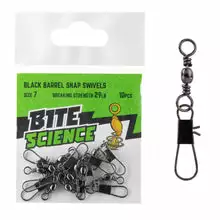 Bite Science Black Barrel Snap Swivel Value Pack 5 Bite Science Black Barrel Snap Swivel Value Pack - Image 5