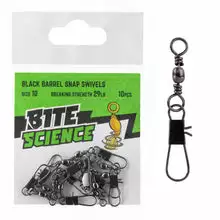 Bite Science Black Barrel Snap Swivel Value Pack 6 Bite Science Black Barrel Snap Swivel Value Pack - Image 6