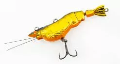 Chasebaits Chasebait Armour Prawn Vibe Lure 50 -Rods Shop AP50 03GoldChrome