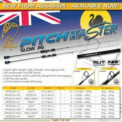 Assassin Pitch Master Slow Jig Rod Medium Spin - PE1.5-3