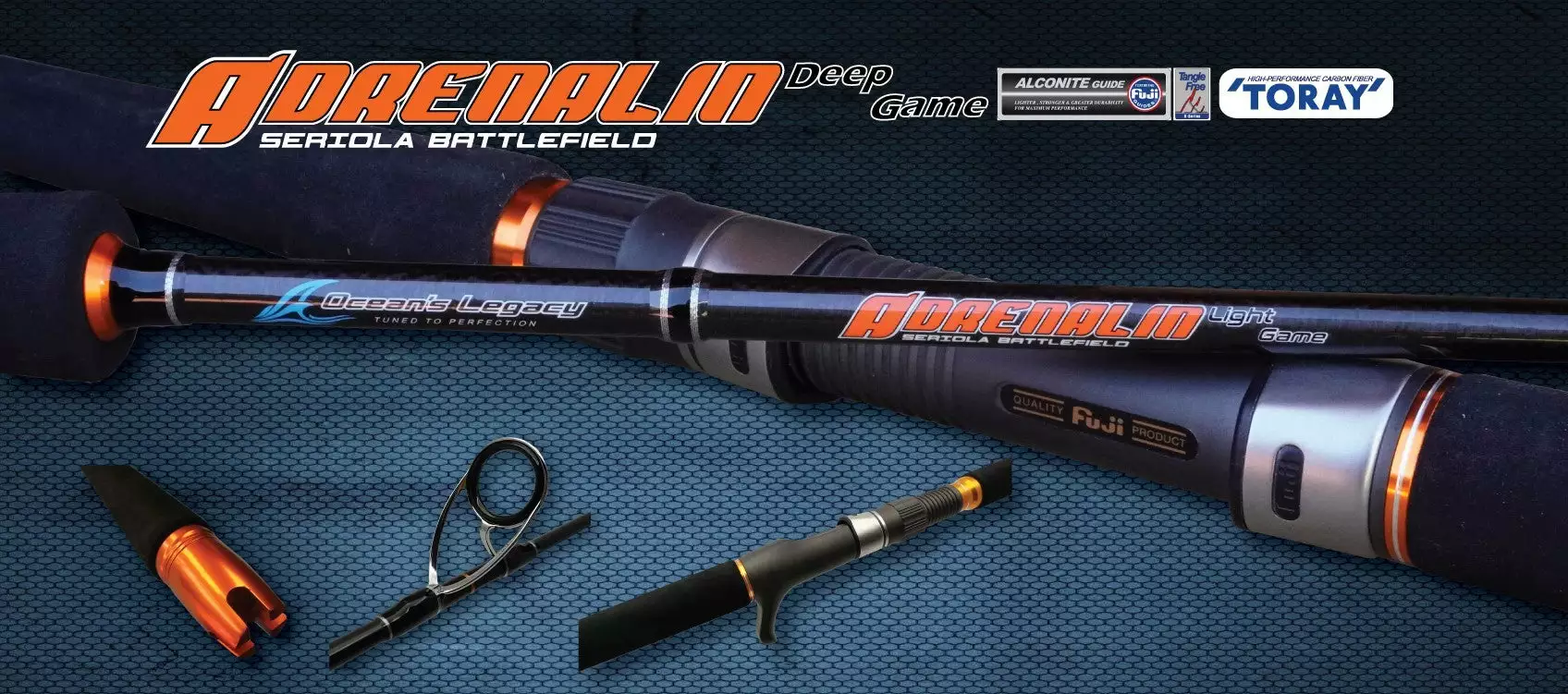 Oceans Legacy Adrenalin Light Game Spin Rod 611M PE3.5 1 Oceans Legacy Adrenalin Light Game Spin Rod 611M PE3.5