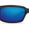 Costa Del Mar Caballito Black Frame Polarised Lens Performance Sunglasses - Blue Mirror 580G