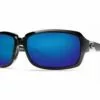Costa Del Mar Isabela Black Frame Polarised Lens Performance Sunglasses - Blue Mirror 580G