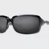 Costa Del Mar Isabela Black Frame 580g Silver Mirror Glass Lens Polarised Performance Sunglasses