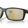 Costa Del Mar Reefton Blackout Frame Polarised Glass Lens Sunglasses - Sunrise SIlver Mirror 580G