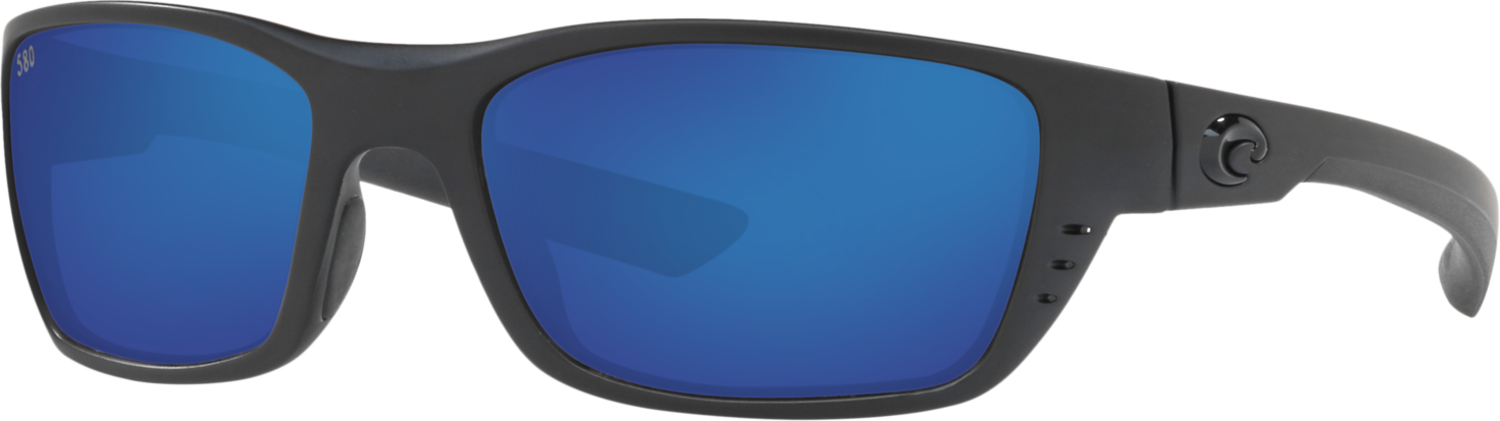 Costa Del Mar Whitetip Blackout Frame Blue Mirror Glass 580G Lens Polarised Performance Sunglasses - Mega Clearance 1 Costa Del Mar Whitetip Blackout Frame Blue Mirror Glass 580G Lens Polarised Performance Sunglasses - Mega Clearance