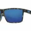 Costa Rinconcito Matte Tiger Frame Polarised Sunglasses - Blue Mirror 580G