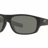 Costa Tico Matte Black Frame Polarised Sunglasses - Grey Lense 580G
