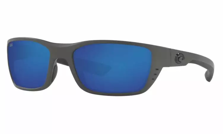Costa Whitetip Matte Grey Frame Polarised Sunglasses - Blue Mirror 580G 1 Costa Whitetip Matte Grey Frame Polarised Sunglasses - Blue Mirror 580G