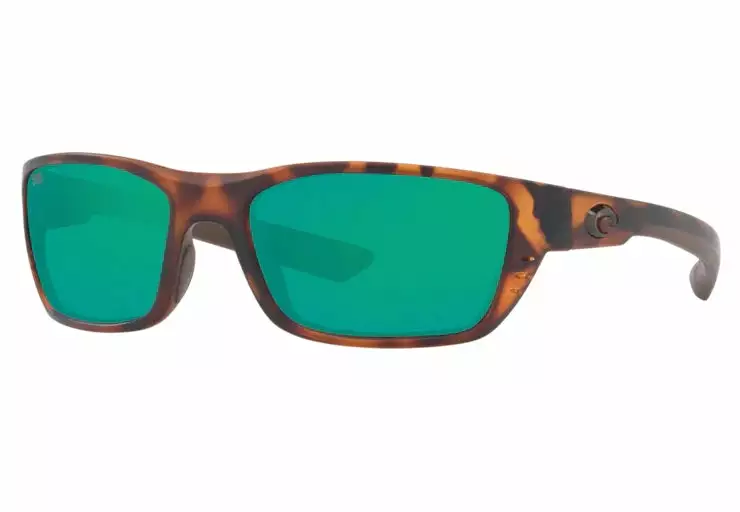 Costa Whitetip Retro Tortoise Frame Polarised Sunglasses - Green Mirror 580G 1 Costa Whitetip Retro Tortoise Frame Polarised Sunglasses - Green Mirror 580G