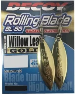 Decoy BL-6G Rolling Willow Leaf Blade Lure Gold -Rods Shop Decoy Rolling Willow Leaf Blade Gold b75b3b42 31ef 46fc b08f 1b69ea35c602