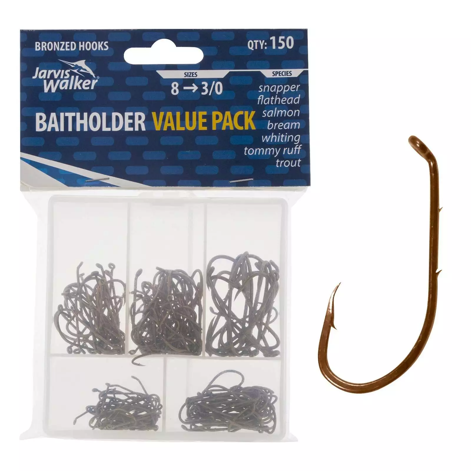 Davo's Tackle Online Jarvis Walker Mega Bulk Value Hook Pack 1 Davo's Tackle Online Jarvis Walker Mega Bulk Value Hook Pack