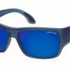 Mako Covert Matte Translucent Blue Frame Glass HD Brown Mirror Blue Lens Polarised Sunglasses