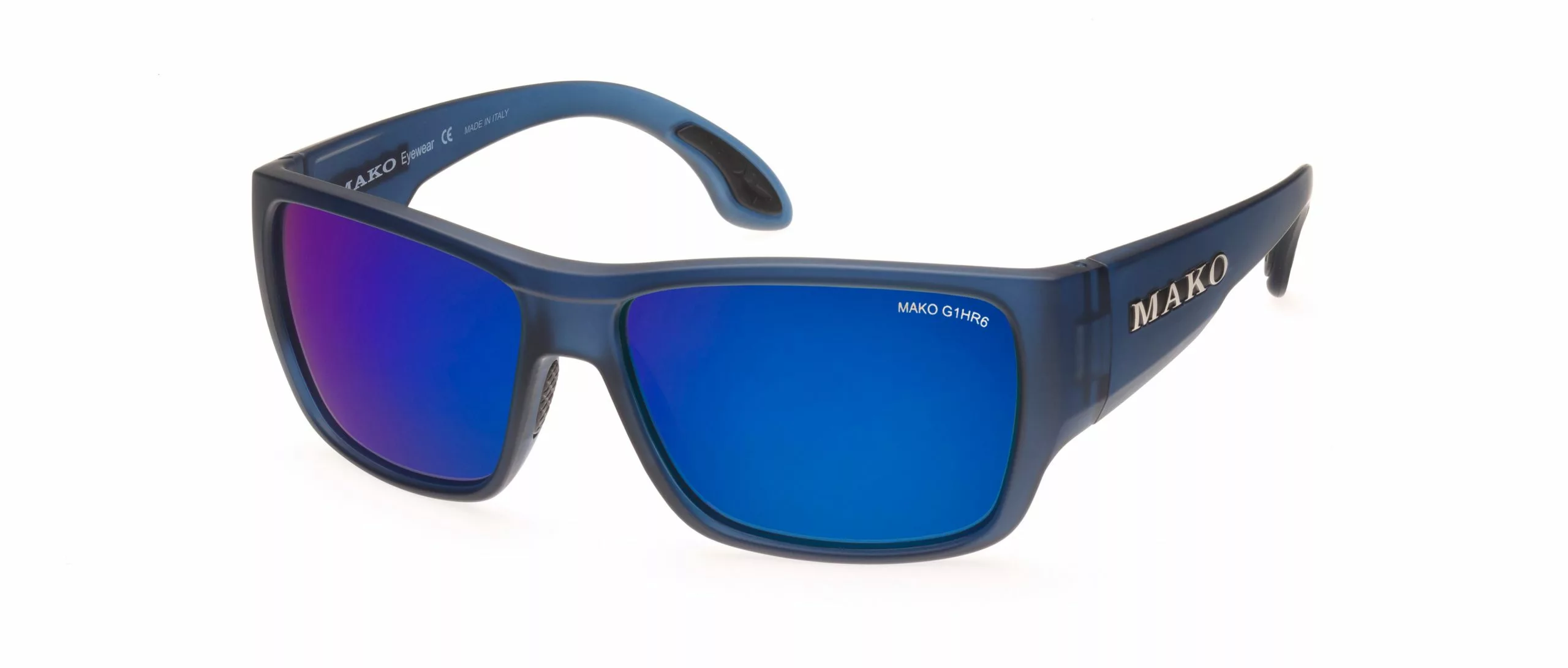 Mako Covert Matte Translucent Blue Frame Glass HD Brown Mirror Blue Lens Polarised Sunglasses 1 Mako Covert Matte Translucent Blue Frame Glass HD Brown Mirror Blue Lens Polarised Sunglasses
