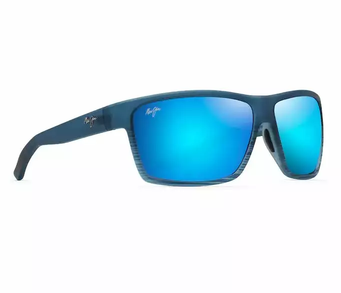Maui Jim Alenuihaha Blue Black Stripe Frame Blue Hawaii Glass Lens Polarised Performance Sunglasses 1 Maui Jim Alenuihaha Blue Black Stripe Frame Blue Hawaii Glass Lens Polarised Performance Sunglasses