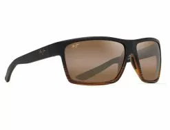 Maui Jim Alenuihaha Dark Brown Stripe Frame HCL Bronze Glass Lens Polarised Performance Sunglasses
