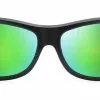 Maui Jim Equator Matte Black With Olive Interior Maui Green Polarised Glass Lens Performance Sunglasses - GM848-15
