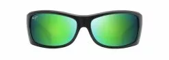 Maui Jim Equator Matte Black With Olive Interior Maui Green Polarised Glass Lens Performance Sunglasses - GM848-15