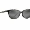 Maui Jim Honi Grey Tortoise Stripe Frame Neutral Grey Glass Lens Polarised Performance Sunglasses