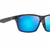 Maui Jim Makoa Dark Grey Frame Blue Hawaii Glass Lens Polarised Performance Sunglasses