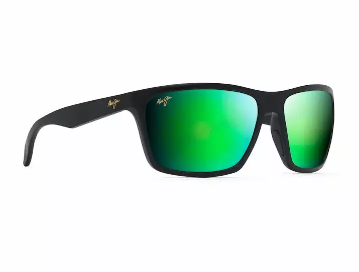 Maui Jim Makoa Matte Black Frame Maui Green Glass Lens Polarised Performance Sunglasses 1 Maui Jim Makoa Matte Black Frame Maui Green Glass Lens Polarised Performance Sunglasses