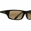 Maui Jim Peahi Matte Black Frame HCL Bronze Glass Lens Polarised Performance Sunglasses