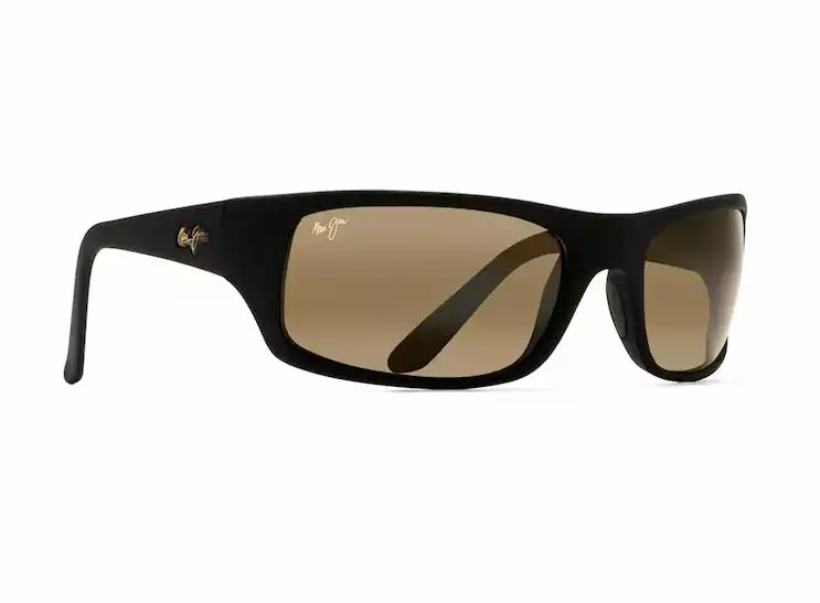 Maui Jim Peahi Matte Black Frame HCL Bronze Glass Lens Polarised Performance Sunglasses 1 Maui Jim Peahi Matte Black Frame HCL Bronze Glass Lens Polarised Performance Sunglasses