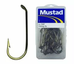 Mustad French Viking Bronze Hook Bulk Value Pack 542