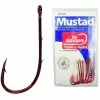 Mustad 92668NPNR Sliced Red Baitholder Hook