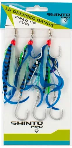 Shinto Pro Dressed Pre Ganged Live Bait Hook Sets With Swivels -Rods Shop SHPRDGHLBF