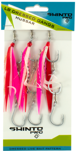 Shinto Pro Dressed Pre Ganged Live Bait Hook Sets With Swivels