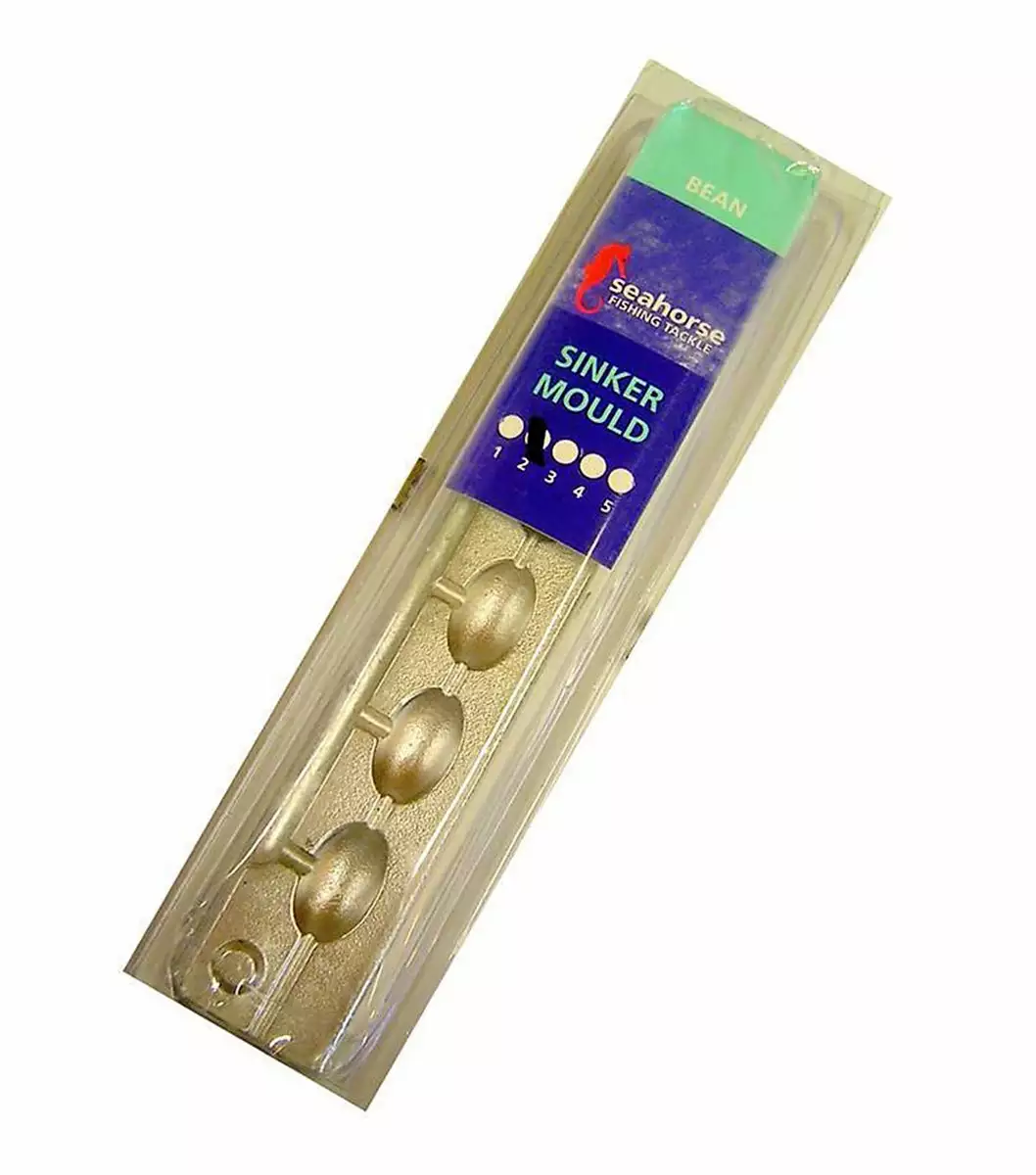 Seahorse Lead Bean Sinker Mould 2 Seahorse Lead Bean Sinker Mould - Image 2