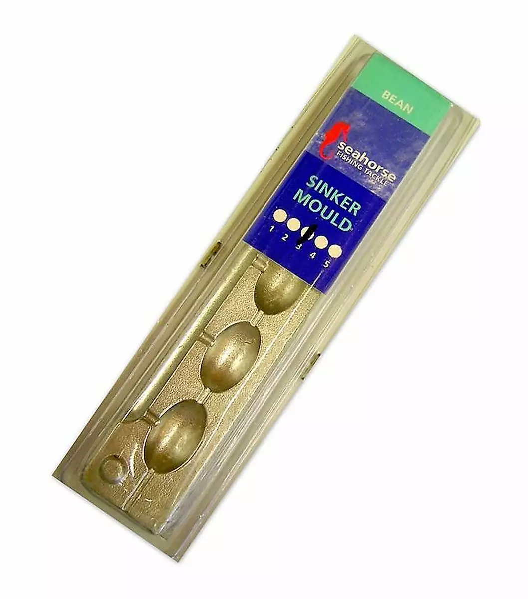 Seahorse Lead Bean Sinker Mould 3 Seahorse Lead Bean Sinker Mould - Image 3