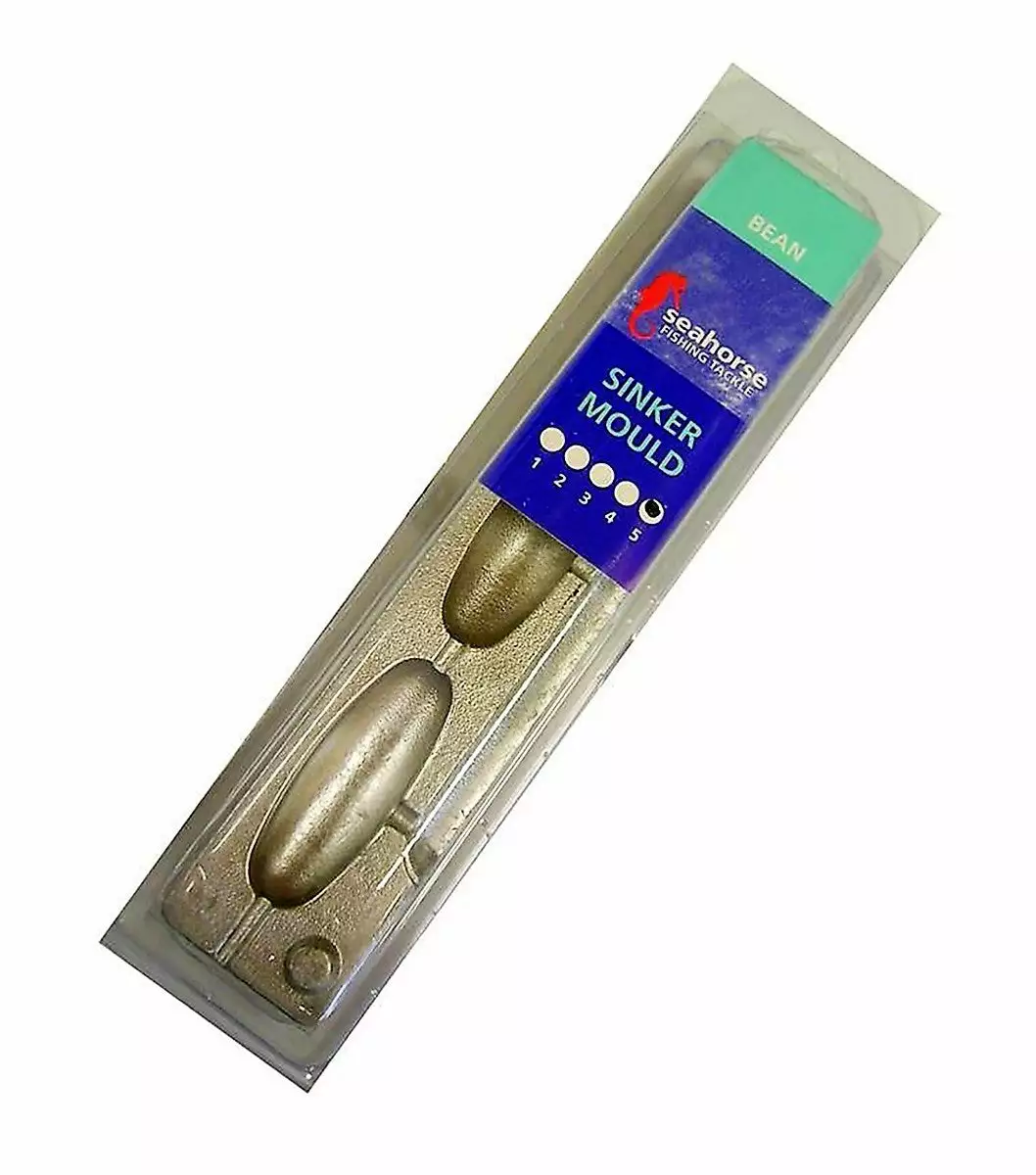 Seahorse Lead Bean Sinker Mould 4 Seahorse Lead Bean Sinker Mould - Image 4