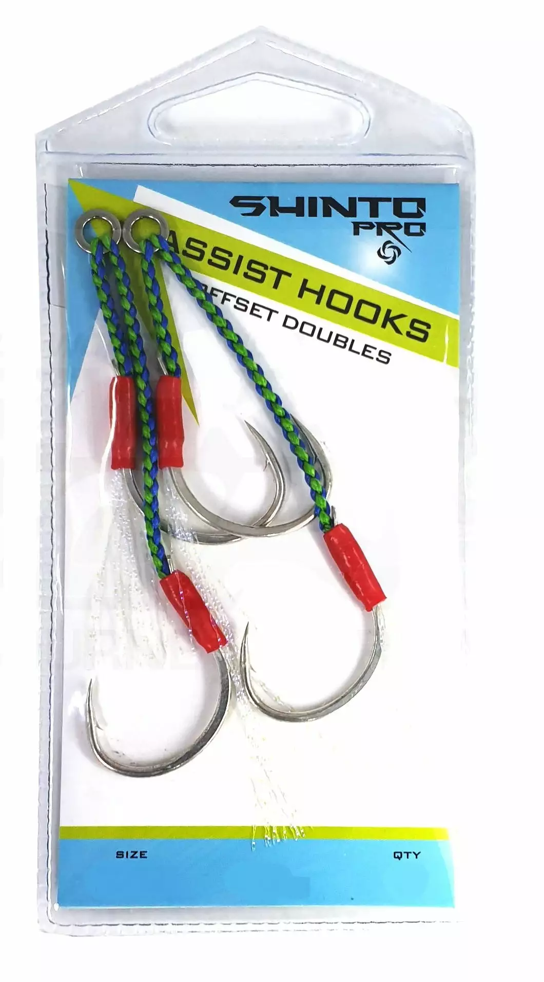 Shinto Pro SH040 Offset Medium Double Assist Hook 2 Shinto Pro SH040 Offset Medium Double Assist Hook - Image 2