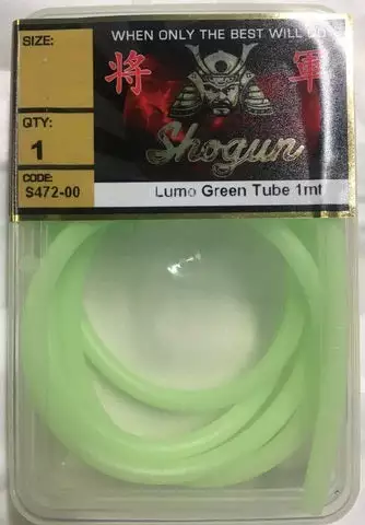 Shogun Super Lumo Glow Rigging Tube 1m Value Pack Green 1 Shogun Super Lumo Glow Rigging Tube 1m Value Pack Green