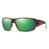 Smith Optics Guides Choice XL Tortoise Frame Glass Green Mirror Lens Performance Sunglasses