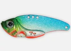 Tackle Tactics TT Lures Switchblade Vibe Blade Fishing Lure -Rods Shop Tackle Tactics TT Lures Switchblade Vibe Blade Peacock Blue