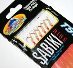 Tsunami Standard Sabiki Bait Jig Rig -Rods Shop Tsunami Standard Sabiki Bait Jig Rig Red Head Gold