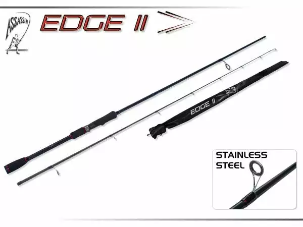 Assassin Edge 11 Rod 6'6 2pce Medium Light 1 Assassin Edge 11 Rod 6'6 2pce Medium Light