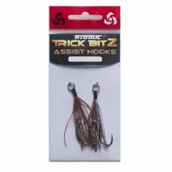 Atomic Trick Bitz Assist Hook #01 -Rods Shop assist hooks brown silver 1