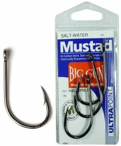 Mustad Big Gun Saltwater Ultra Point Hook 10829NPBLN -Rods Shop full 846 hp10829npbln pkt 1
