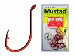 Mustad Big Red Suicide Ultra Point Hook 92554NPNR -Rods Shop hp92554npnr4 2