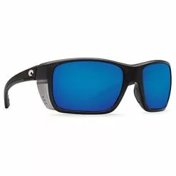 Costa Del Mar Rooster Matte Black Frame Polarised Sunglasses -Rods Shop rooster matte black blue mirror 580 1 1