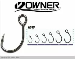 Owner S-75M Single Inline Lure Hook