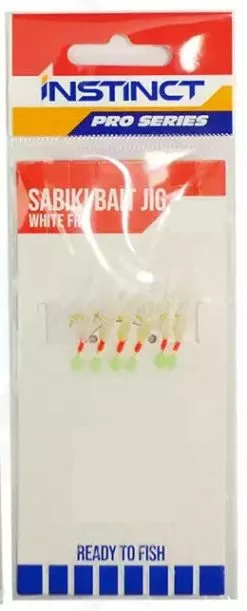 Instinct Pro Sabiki Live Bait Jig Rig -Rods Shop sabiki bait jig packet product image 76008WhiteFry
