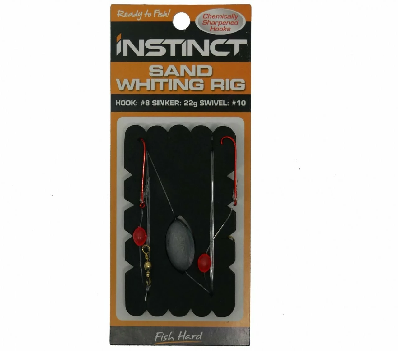Instinct Standard Running Sinker Sand Whiting Pre Tied Rig - IN058 1 Instinct Standard Running Sinker Sand Whiting Pre Tied Rig - IN058